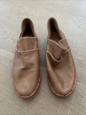 beek Brown Leather Puffin Ankle Booties
